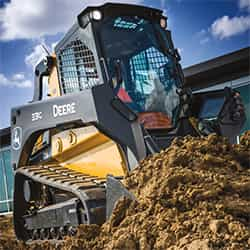 John Deere 331G Track Loader with Enclosed AC Cab